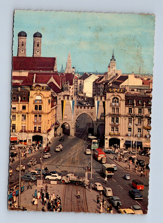Pohlednice Německo Mnichov Stachus Karlstor 1959 (M29543)