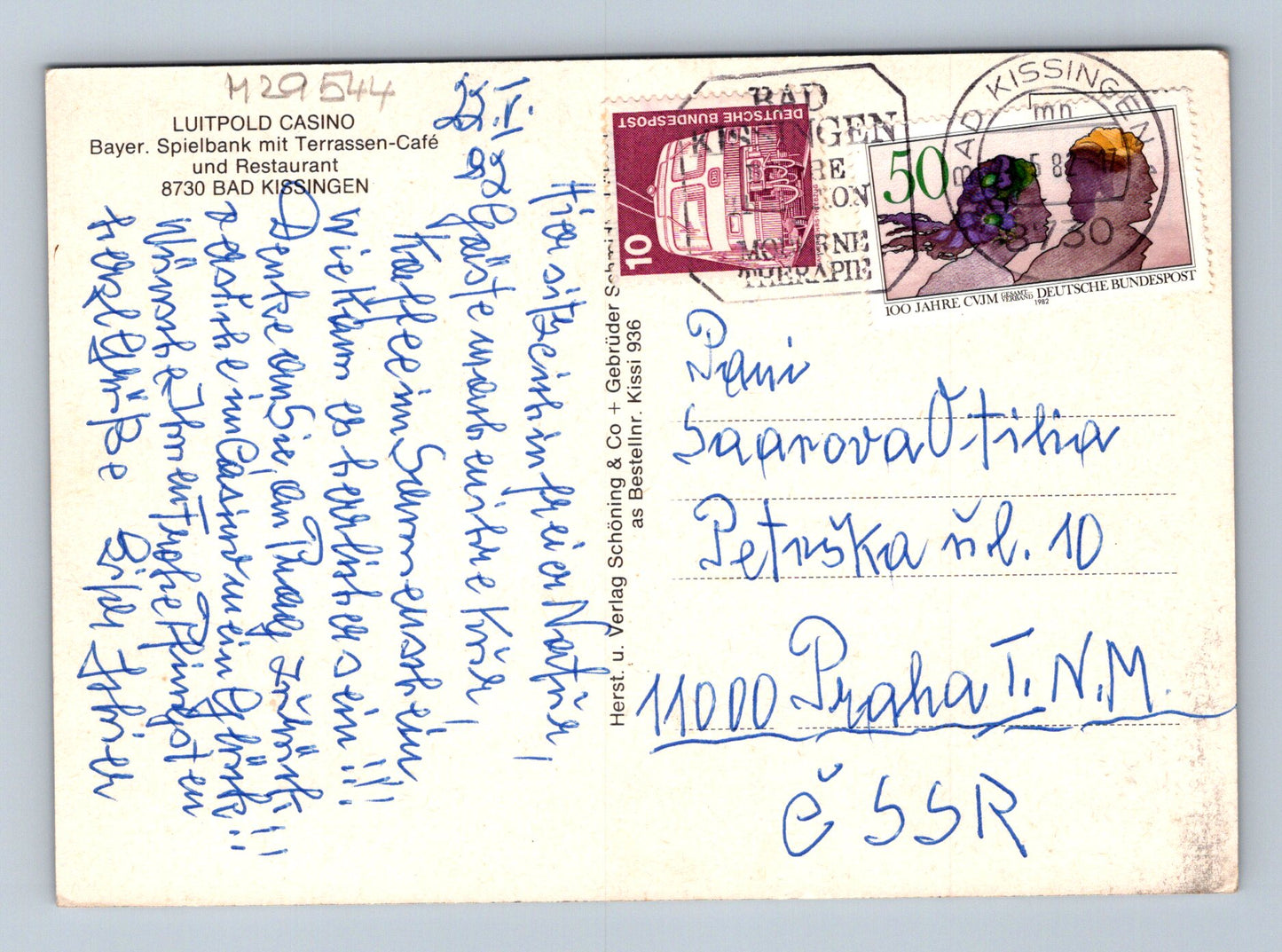 Pohlednice Německo Bad Kissingen Luitpold Casino 1980 (M29544)