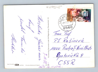 Pohlednice Německo Lauf a. d. Pegnitz koláž 1960 (M29545)