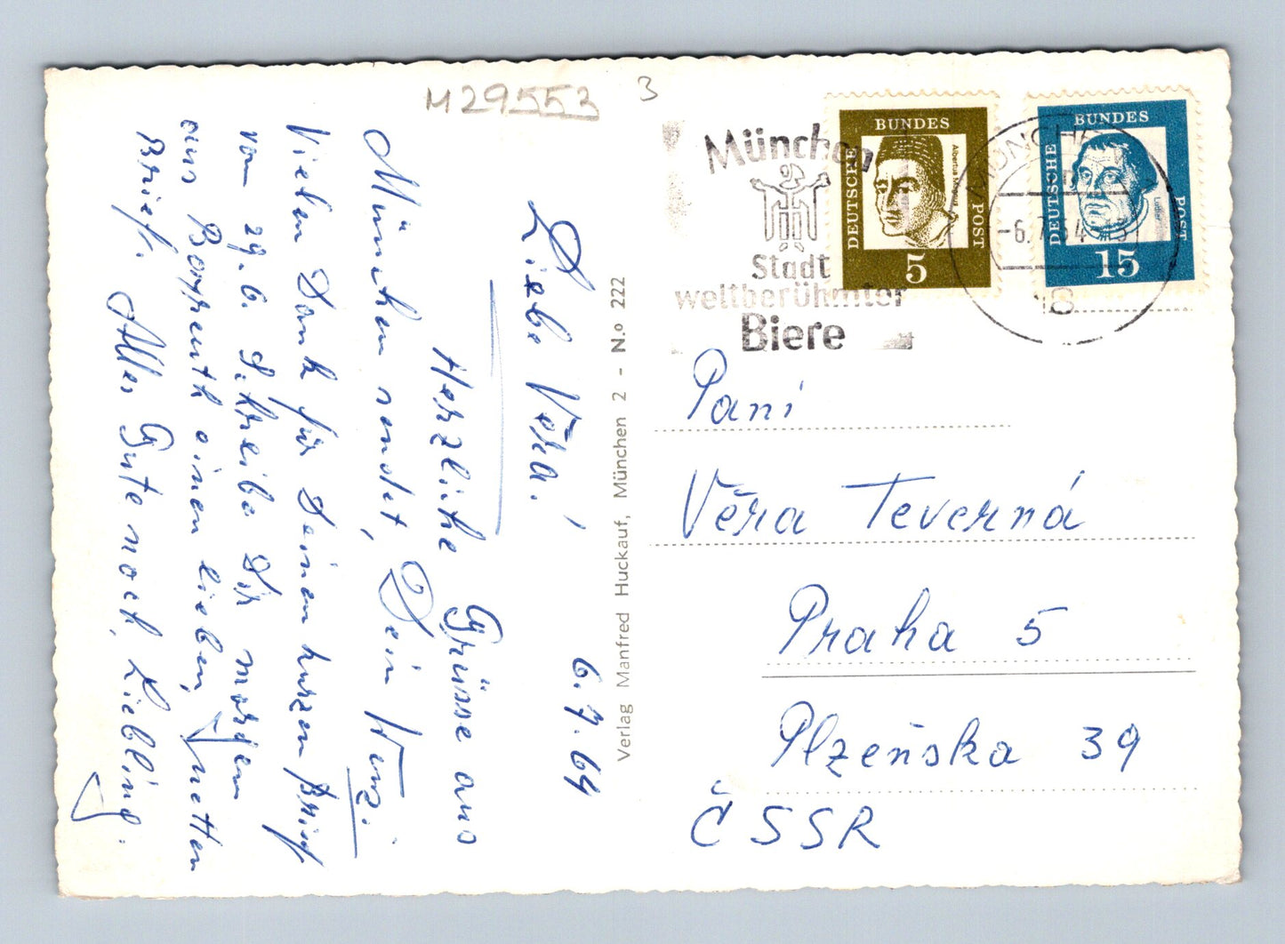 Pohlednice Německo Mnichov více pohledů 1964 (M29553)