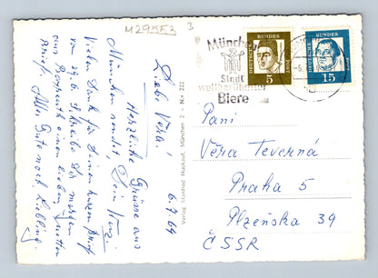 Pohlednice Německo Mnichov více pohledů 1964 (M29553)