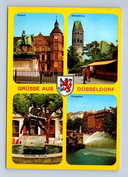 Pohlednice Německo Düsseldorf mix motivů 1985 (M29556)