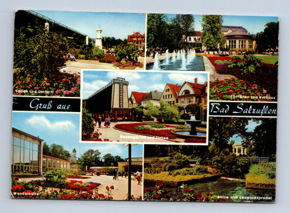 Pohlednice Německo Bad Salzuflen koláž motivů 1968 (M29558)