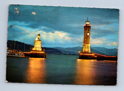 Pohlednice Německo Lindau přístav maják 1968 (M29564)