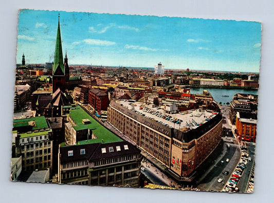 Pohlednice Německo Hamburg letecký pohled 1967 (M29565)