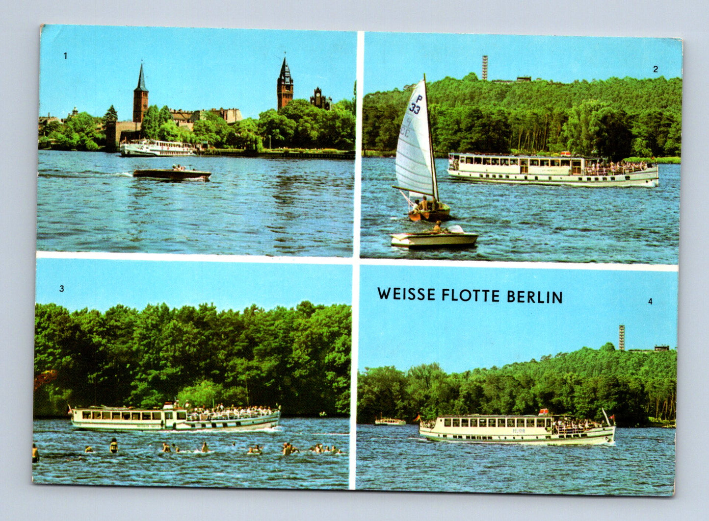 Pohlednice Německo Berlín lodě Weisse Flotte 1978 (M29577)