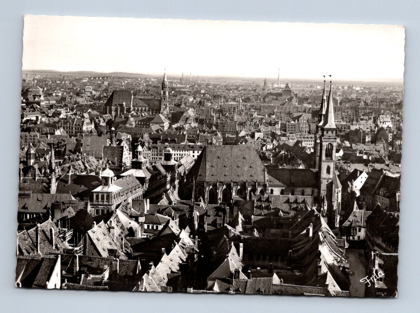 Pohlednice Německo Norimberk panoramatický pohled 1969 (M29580)