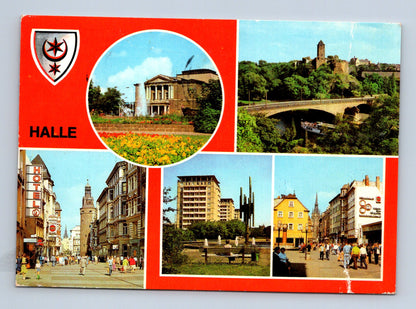 Pohlednice Německo Halle (Saale) více záběrů města c. 1986 (M29587)