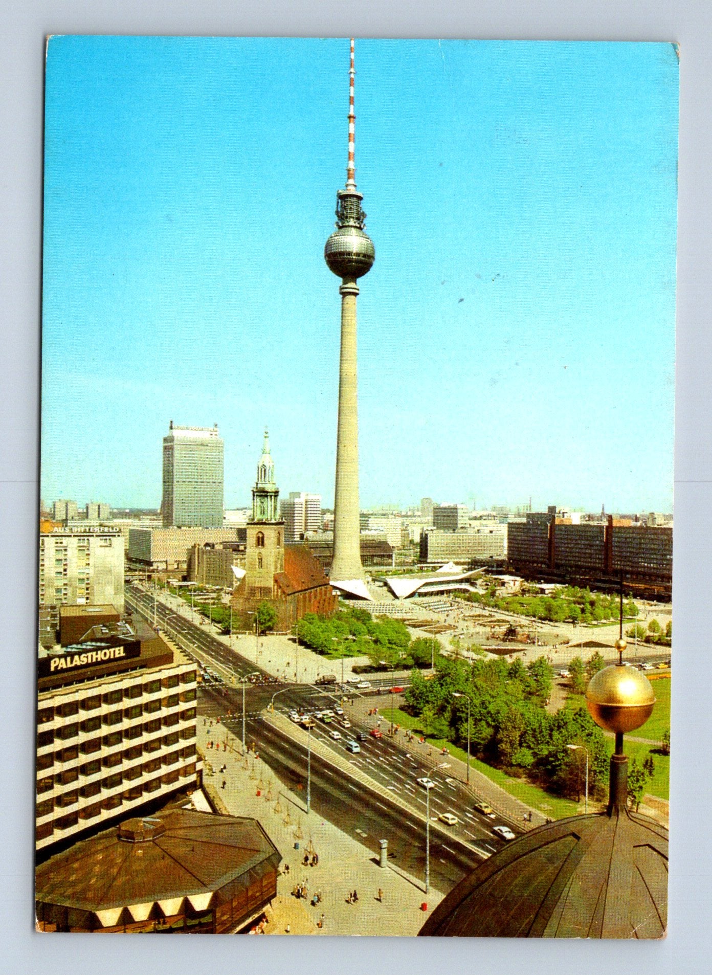 Pohlednice Německo Berlín televizní věž a město 1984 (M29594)