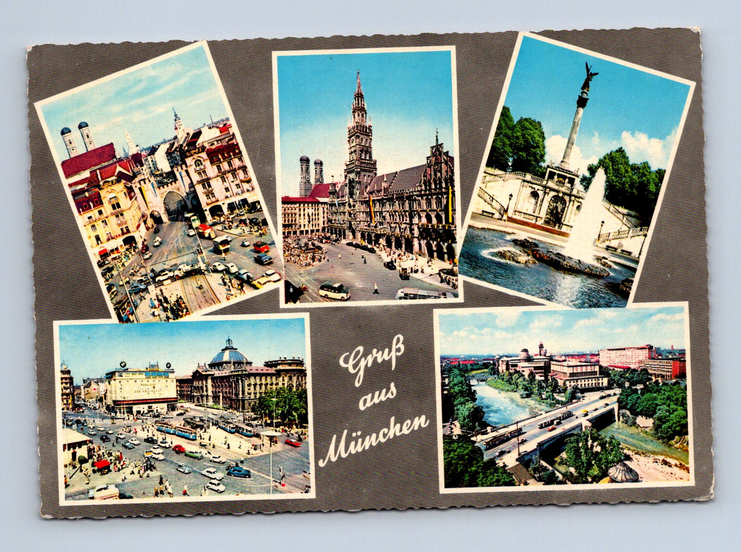 Pohlednice Německo Mnichov různé pohledy 1960 (M29600)