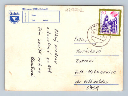 Pohlednice NDR Rügen Königsstuhl vodopád 1971 (M29602)