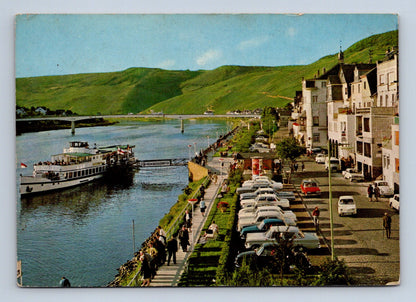 Pohlednice Německo Zell Mosel promenáda řeka 1969 (M29603)