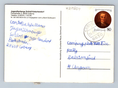 Pohlednice Německo Coburg zámek Ketschendorf 1987 (M29604)