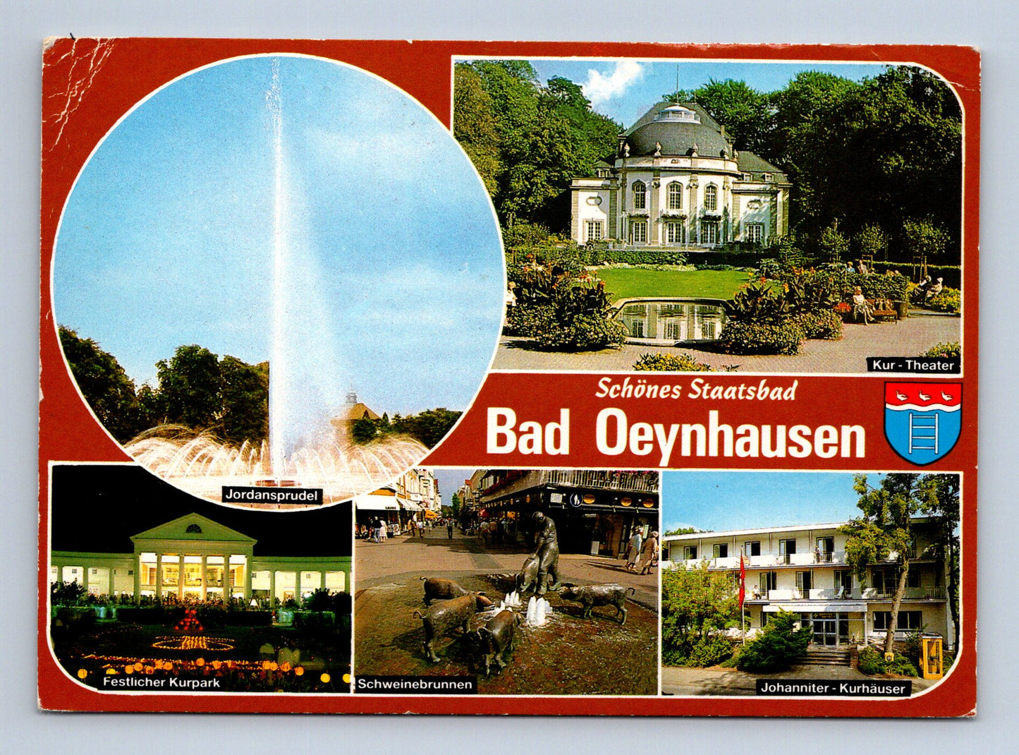 Pohlednice Německo Bad Oeynhausen různé motivy 1982 (M29606)