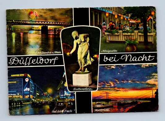 Pohlednice Německo Düsseldorf mix motivů 1950s (M29607)