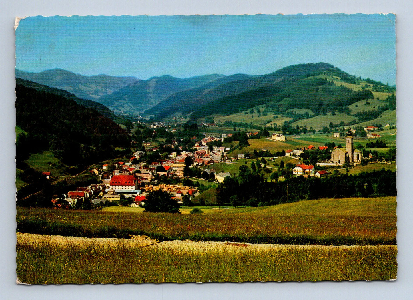 Pohlednice Rakousko Weyer pohled na obec (M29610)