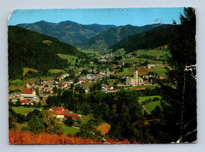 Pohlednice Rakousko Weyer pohled na město v horách 1932 (M29611)
