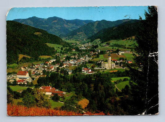 Pohlednice Rakousko Weyer pohled na město v horách 1932 (M29611)