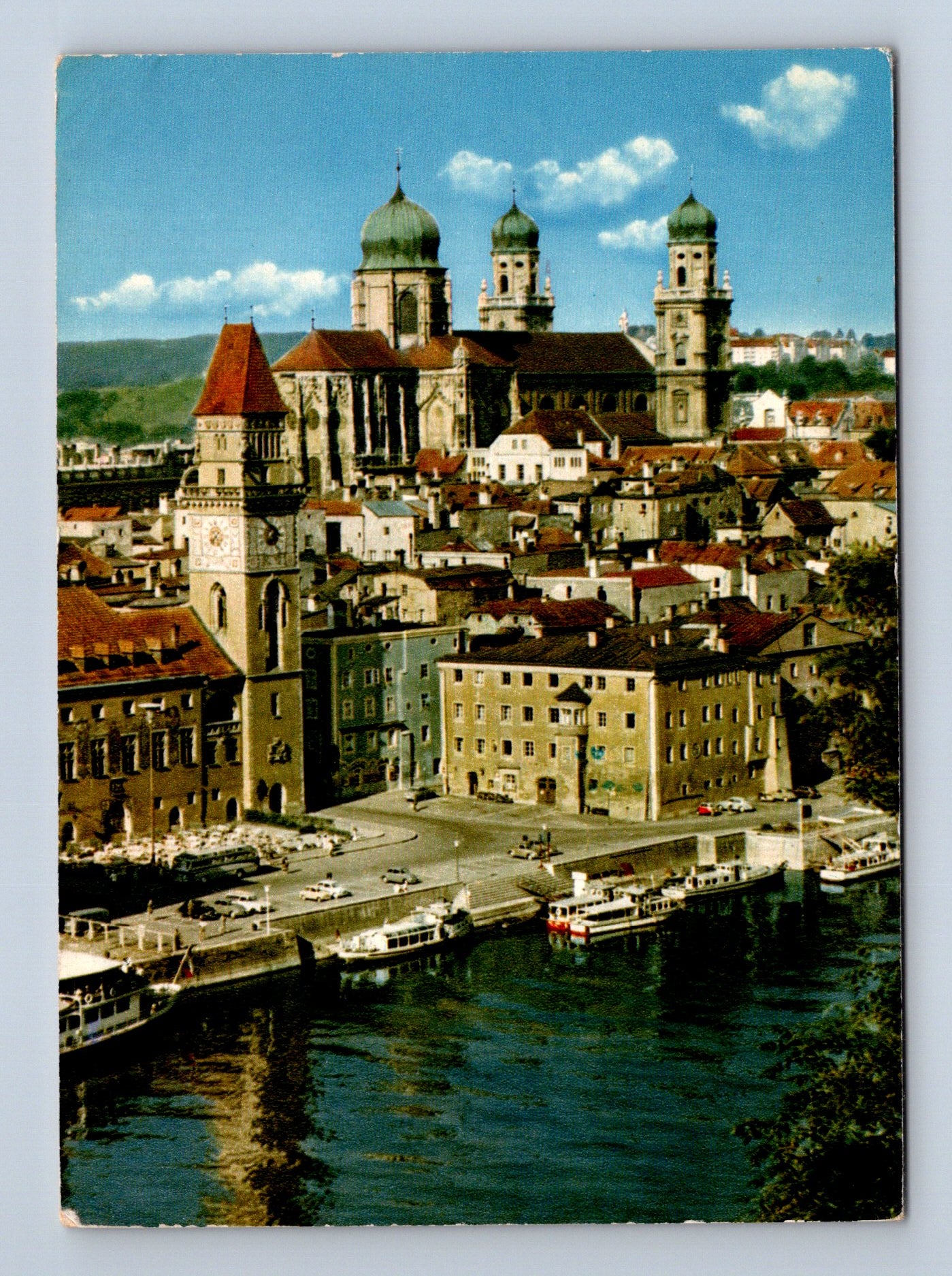 Pohlednice Německo Passau radnice a dóm (M29612)