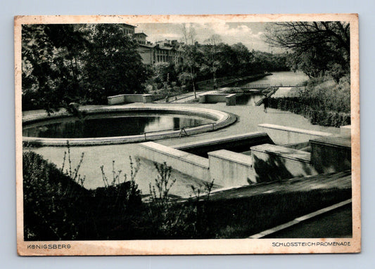 Pohlednice Německo Königsberg Schlossteich Promenáda 1928 (M29615)