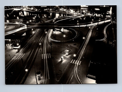 Pohlednice Švédsko Stockholm Slussen křižovatka 1965 (M29619)