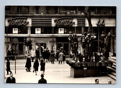 Pohlednice Švédsko Stockholm Kungsgatan Orfeova skupina 1965 (M29629)