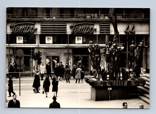 Pohlednice Švédsko Stockholm Kungsgatan Orfeova skupina 1965 (M29629)