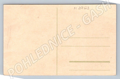 Postcard Happy and Merry Christmas Czechoslovakia (M2963)