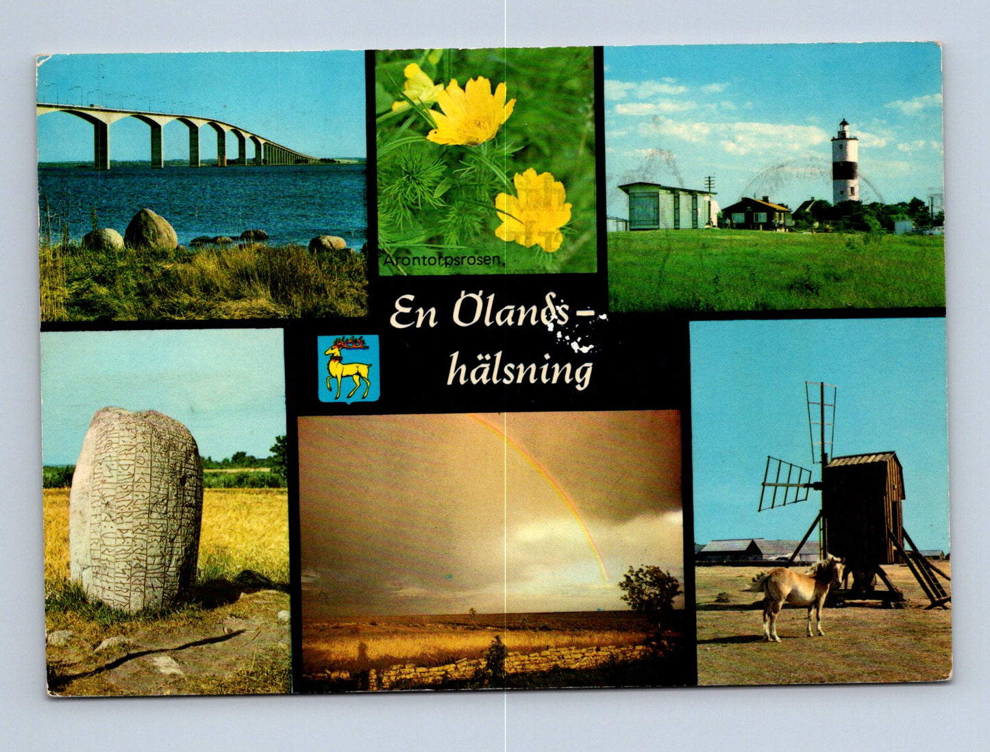 Pohlednice Švédsko Öland multi-view 1971 (M29630)