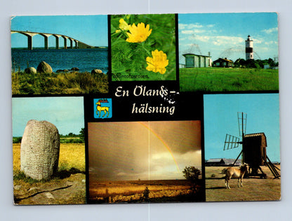 Pohlednice Švédsko Öland multi-view 1971 (M29630)