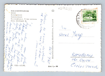 Pohlednice Madarsko Balatonföldvár Motel Sommerhotel (M29633)