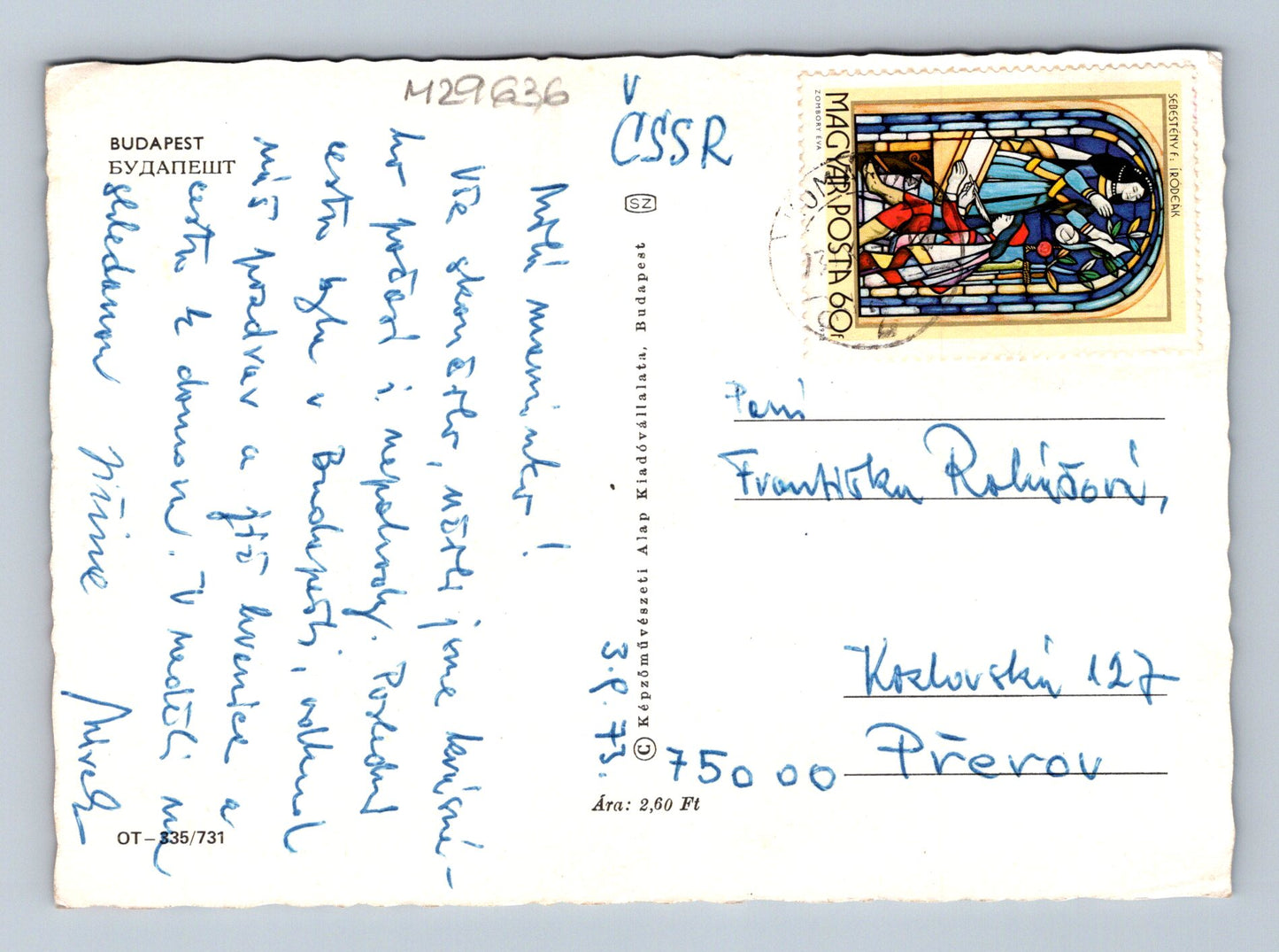 Pohlednice Maďarsko Budapešť panorama 1973 (M29636)