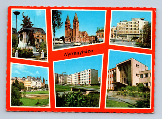 Pohlednice Maďarsko Nyíregyháza koláž 1982 (M29637)