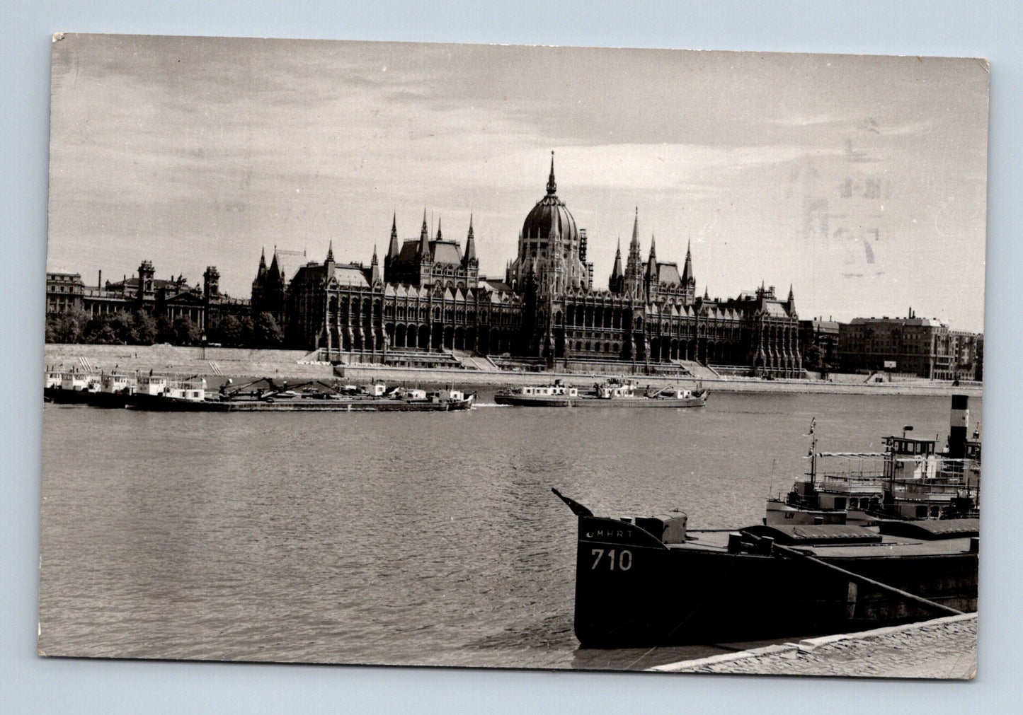 Pohlednice Maďarsko Budapešť Parlament Dunaj 1950s (M29644)