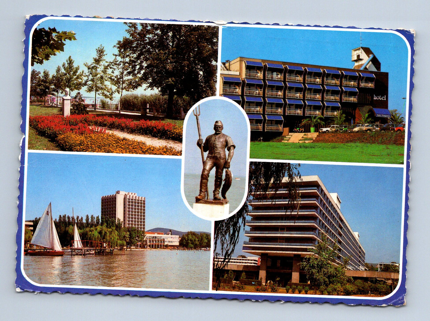 Pohlednice Maďarsko Balatonfüred multi-view 1987 (M29652)