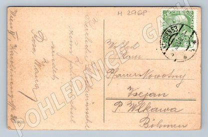 Postcard winter landscape snow 1933 (M2968)