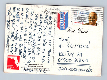 Pohlednice USA Siesta Key Beach pláž 1973 (M29681)