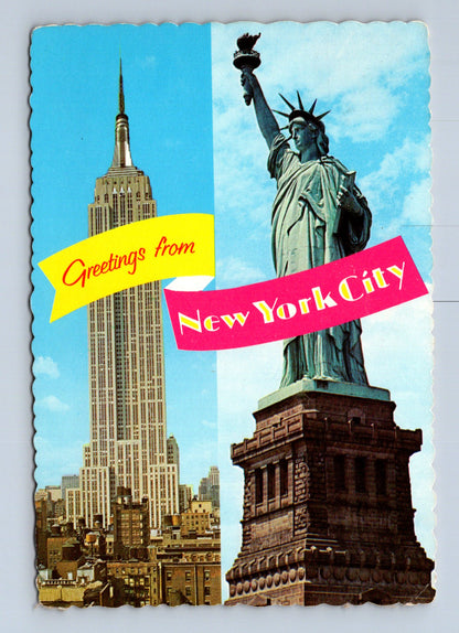 USA New York City Socha Svobody Empire State Building 1969 (M29686)