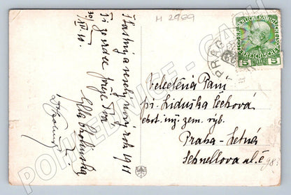 Postcard Happy New Year folk costumes (M2969)