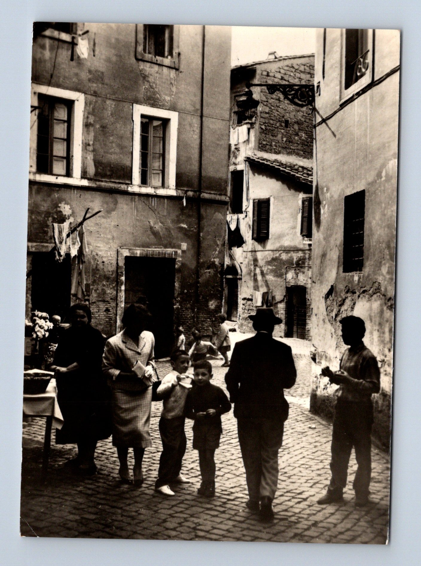 Stará fotografie Řím Trastevere ulice (M29692)