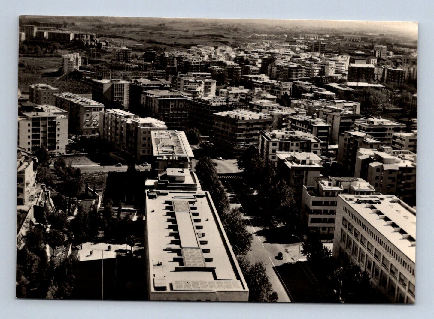 Pohlednice Itálie Římská čtvrť EUR panorama 1964 (M29697)