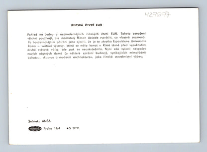 Pohlednice Itálie Římská čtvrť EUR panorama 1964 (M29697)