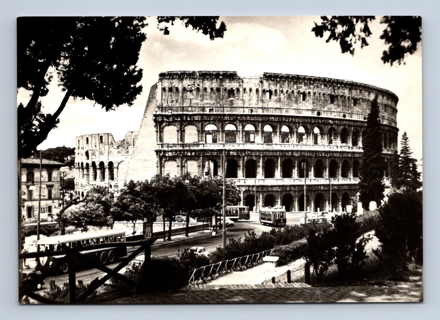 Pohlednice Itálie Řím Colosseum tramvaje 1964 (M29698)