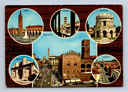 Pohlednice Itálie města Forlì Faenza Ravenna Bologna 1974 (M29699)