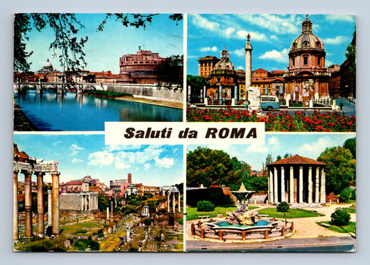 Pohlednice Itálie Řím panorama památky 1975 (M29704)