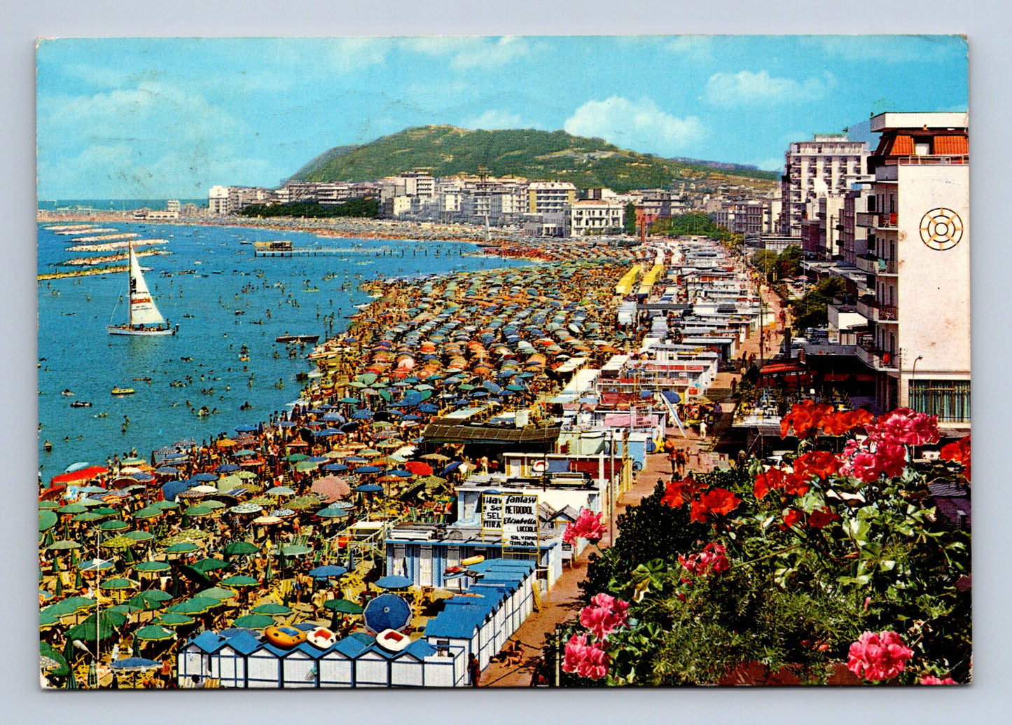 Pohlednice Itálie Cattolica pláž 1978 (M29707)