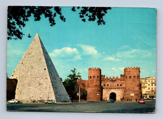 Pohlednice Itálie Řím Cestiova pyramida 1969 (M29717)