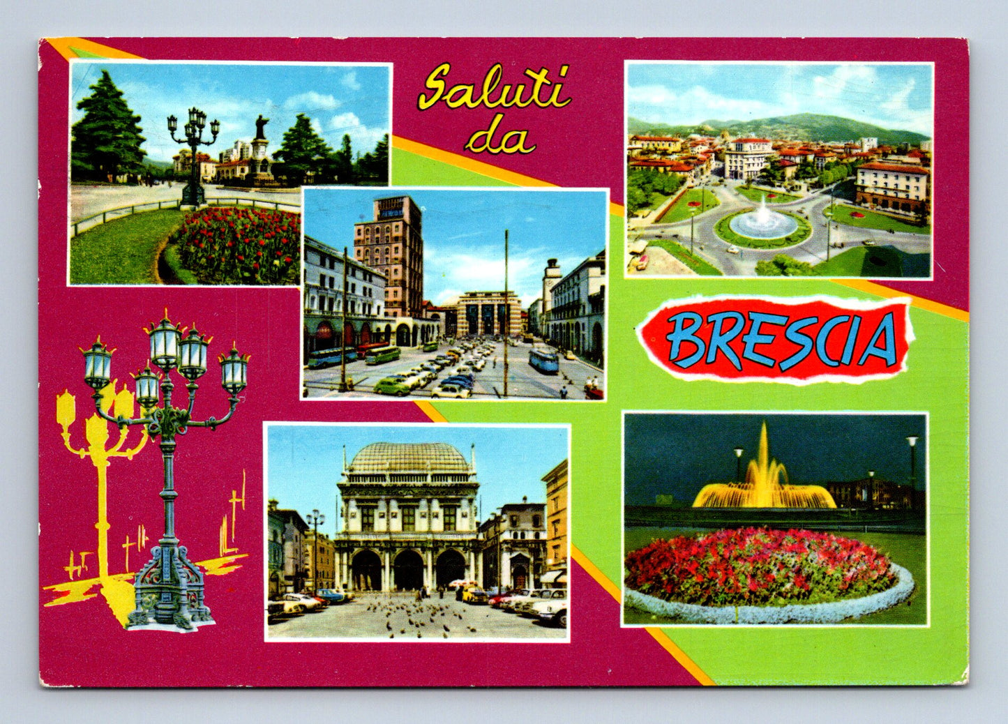 Pohlednice Itálie Brescia různé pohledy 1961 (M29719)