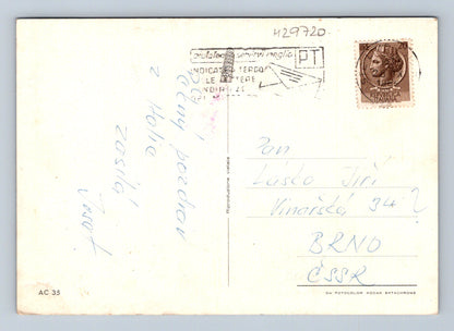 Pohlednice Itálie koláž památek 1974 (M29720)