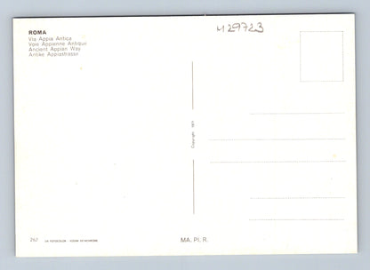 Pohlednice Itálie Řím Via Appia Antica stará cesta 1971 (M29723)